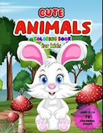 cute animals coloring book for kids: "Charmingly Wild: Coloring Book Magic for Young Artists (Ages 5-14)" 