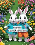 Fluffy Tails: A Bunny Coloring Book 