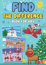 Find the difference book for kids: Christmas Special | Spot, seek and find to develop children's observation and concentration | Fun and colorful acti