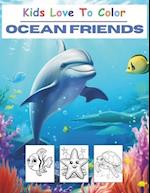 Kids Love To Color - Ocean Friends 