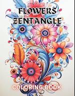 Flowers Zentangle Coloring Book for Adults