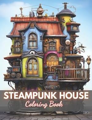 Steampunk House Coloring Book: High-Quality and Unique Coloring Pages