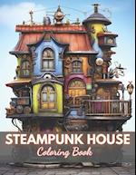 Steampunk House Coloring Book: High-Quality and Unique Coloring Pages 