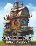 Steampunk House Coloring Book: 100+ High-Quality and Unique Coloring Pages For All Fans 