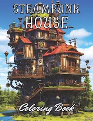 Steampunk House Coloring Book: 100+ Unique and Beautiful Designs