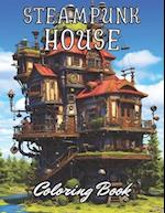 Steampunk House Coloring Book: 100+ Unique and Beautiful Designs 