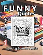 Funny Quotes Coloring Book