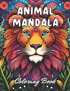 Animal Mandala Coloring Book for Adults