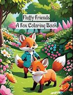 Fluffy Friends: A Fox Coloring Book 