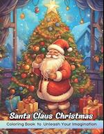 Santa Claus Christmas Coloring Book: Amazing Christmas Coloring Book Featuring A Collection of Santa Claus and Festive Holiday Scenes for Stress Relie