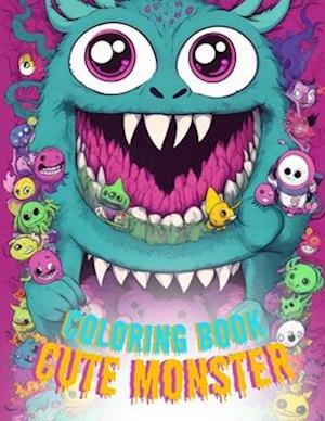 adorable creepy monsters coloring book for adults and teens