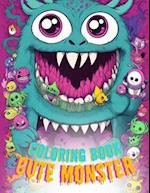 adorable creepy monsters coloring book for adults and teens