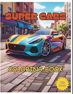 Super Cars: Coloring Book 