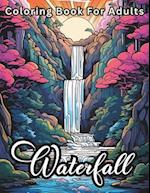Waterfall Coloring Book For Adults
