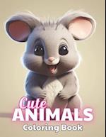 Cute Animals Coloring Book for Kids: High Quality +100 Beautiful Designs 