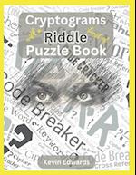 Cryptograms With A Twist Of Riddle Puzzle Book | Large Print Cryptogram Puzzle Book For Adults 