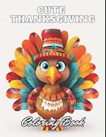 Cute Thanksgiving Coloring Book For Kids: 100+ High-Quality and Unique Coloring Pages for All Ages 