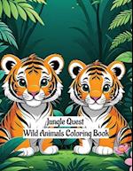 Jungle Quest: Wild Animals Coloring Book 