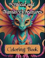 Mythical and Fantasy Creatures Adult Coloring Book