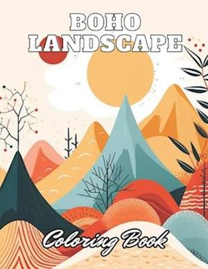 Boho Landscape Coloring Book for Adults