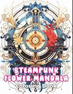 Steampunk Flower Mandala Coloring Book