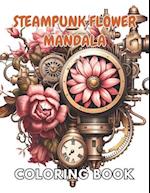 Steampunk Flower Mandala Coloring Book