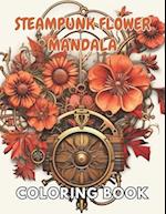 Steampunk Flower Mandala Coloring Book