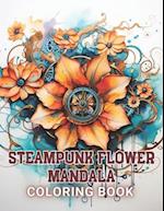 Steampunk Flower Mandala Coloring Book