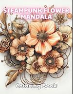 Steampunk Flower Mandala Coloring Book