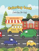 Coloring Book Vehicles For Toddlers
