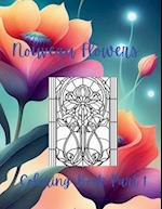 Nouveau Flowers Coloring Book Part 1