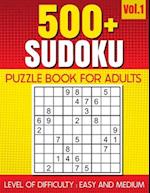 500+ SUDOKU Puzzle Book for Adults VOL.1