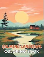 Calming Landscape Coloring Book