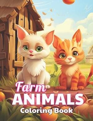 Farm Animals Coloring Book for Kids