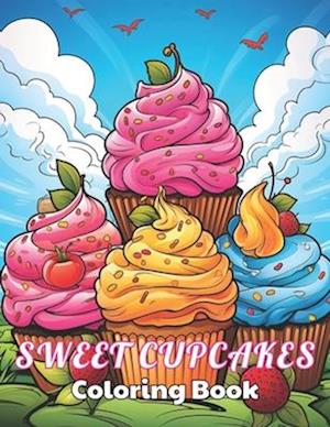 Sweet Cupcakes Coloring Book