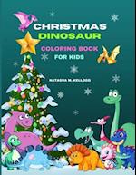 Christmas Dinosaur Coloring Book for Kids