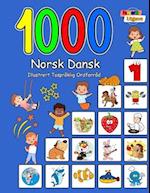 1000 Norsk Dansk Illustrert Tospråklig Ordforråd (Fargerik Utgave)