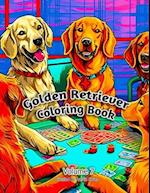 Golden Retriever Coloring Book