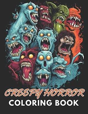 Creepy Horror Coloring Book for Adults