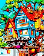 Treehouses Coloring Book