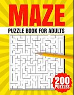 Maze Puzzle Book for Adults