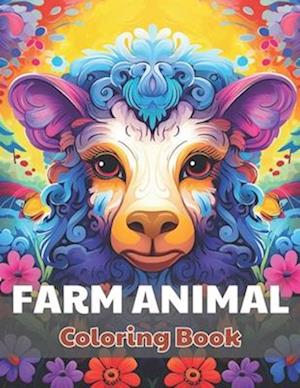 Farm Animal Mandala Coloring Book