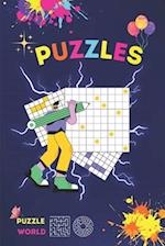Puzzle Town Awesome puzzle activity Book For Kids Age 4-10