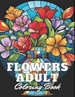 Flowers Adult Coloring Book