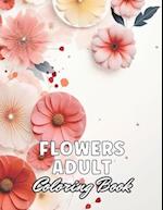 Flowers Adult Coloring Book