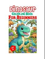 Happy Dinosaur Coloring Pages For Beginners