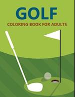Golf Coloring Book For Adults