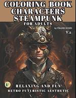 COLORING BOOK CHARACTERS STEAMPUNK FOR ADULTS v.2