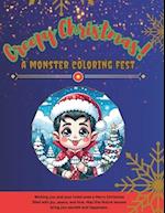 Creepy Christmas! A monster coloring fest