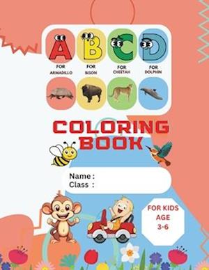 ABCD Alphabet Coloring Book For Kids